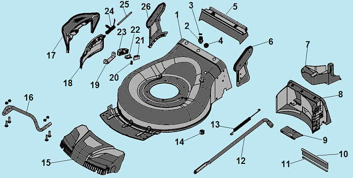 2 НОЖ - АДАПТЕР  Газонокосилка CHAMPION LM5345BS