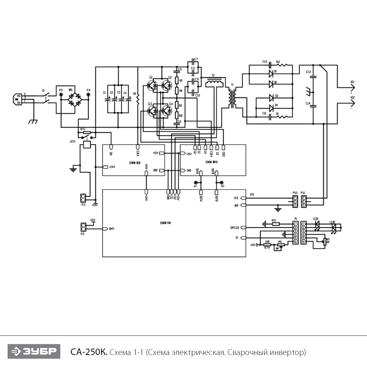 Сварочный инвертор, ММА СА-250К