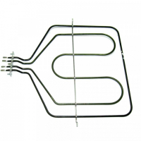 ТЭН духовки 2600W(800+1800), нерж, L395х425мм, двойной, верхний, Ariston, Indesit, 230V