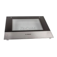 Стекло двери наружное с логотипом для духовок Bosch 712864